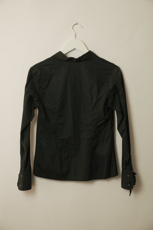 Marithe Francois Girbaud Safety Pin Lace-Up Shirt