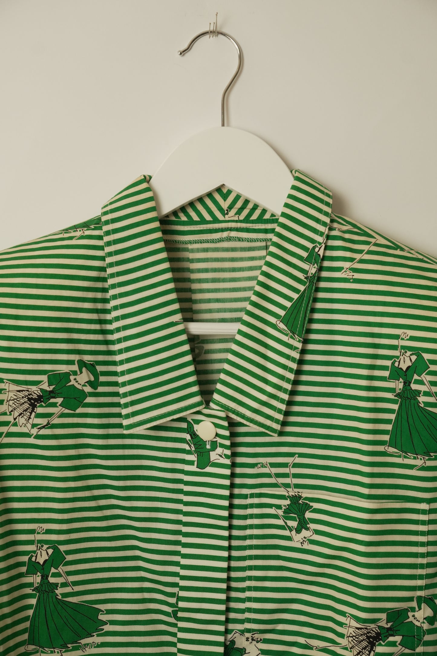 Christian Dior SS Fashion Sketch Stripe Blouse