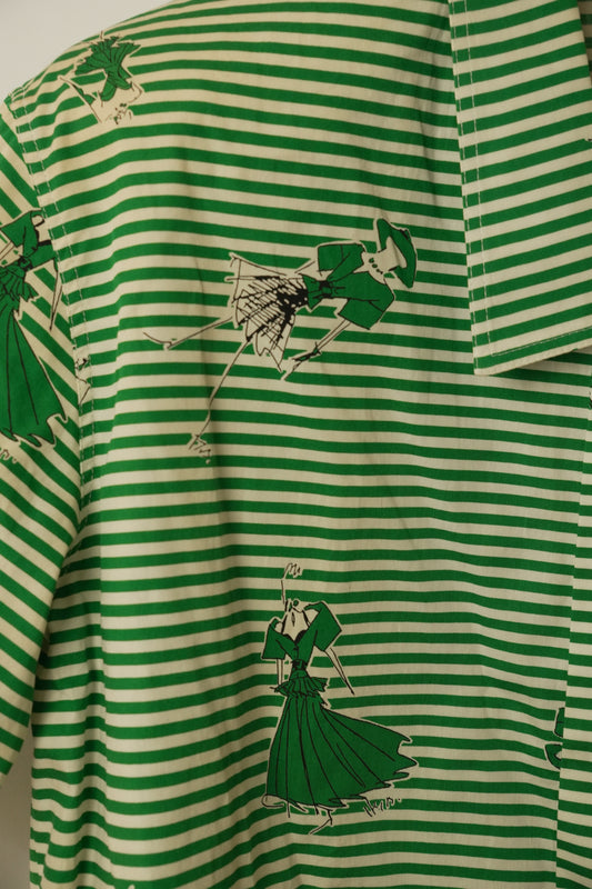 Christian Dior SS Fashion Sketch Stripe Blouse