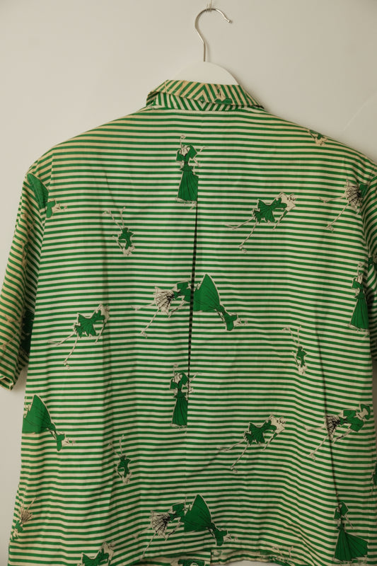 Christian Dior SS Fashion Sketch Stripe Blouse