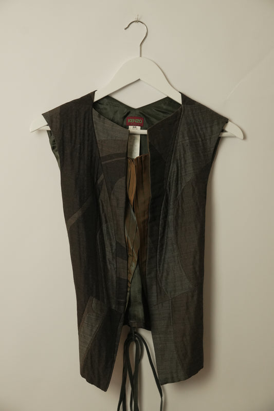 Kenzo Metallic Layered Vest