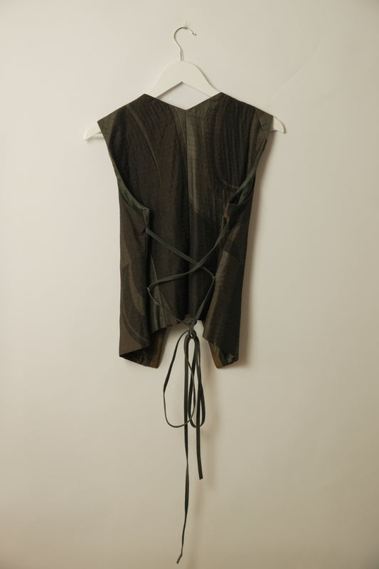 Kenzo Metallic Layered Vest