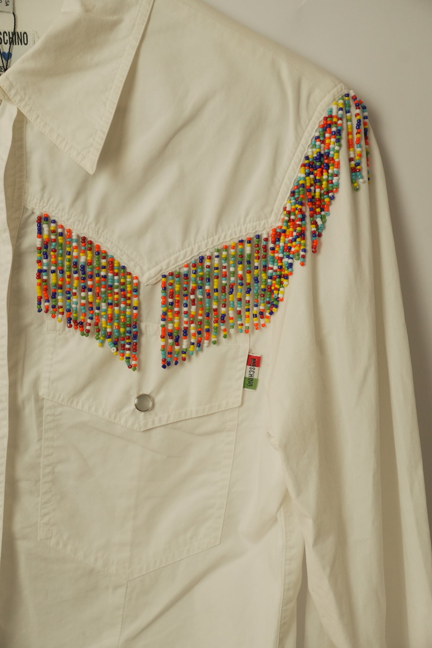 Moschino Beaded Fringe Western Shirt
