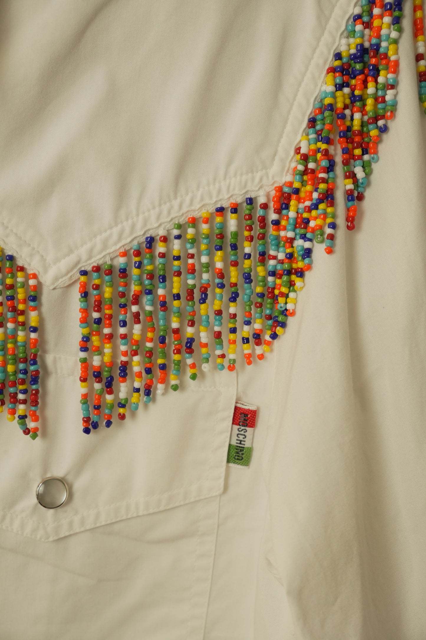 Moschino Beaded Fringe Western Shirt