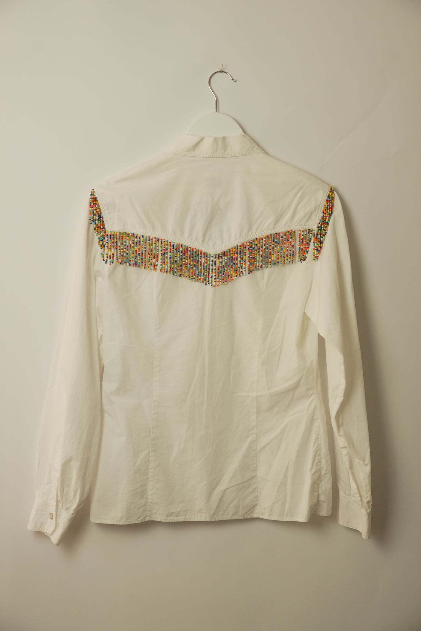 Moschino Beaded Fringe Western Shirt