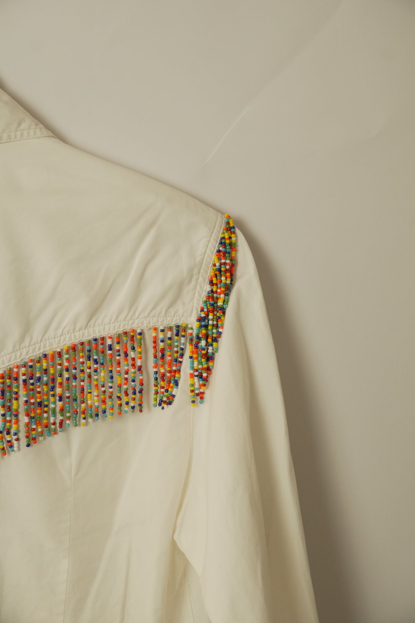 Moschino Beaded Fringe Western Shirt