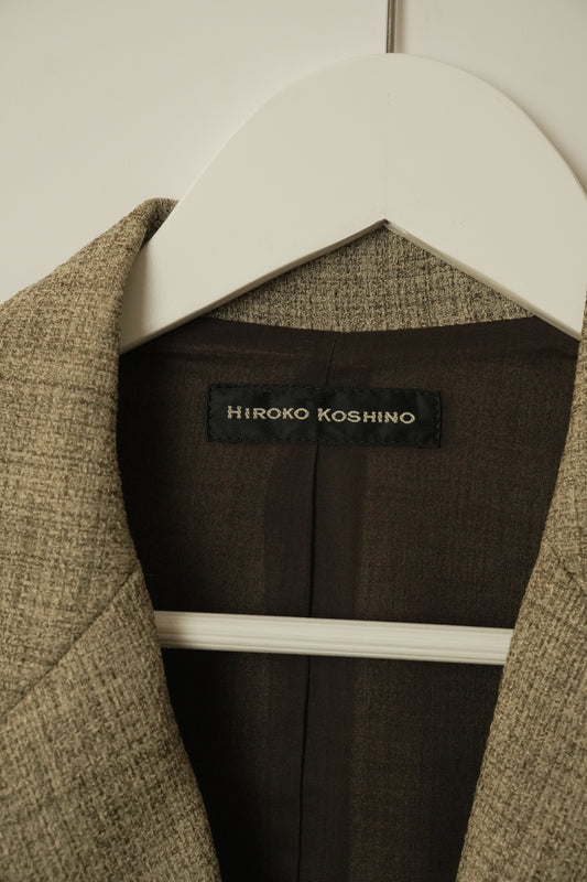 Hiroko Koshino Layered Brown Vest