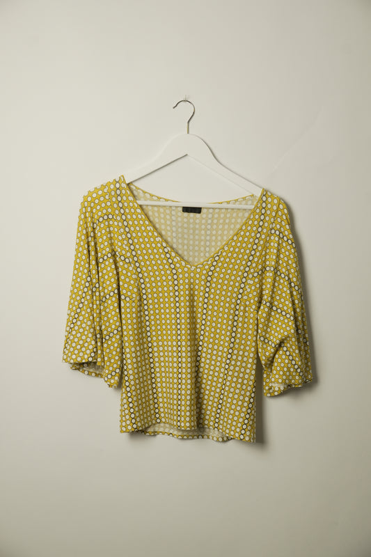 Paul Smith Print Butterfly Bell Sleeve Top
