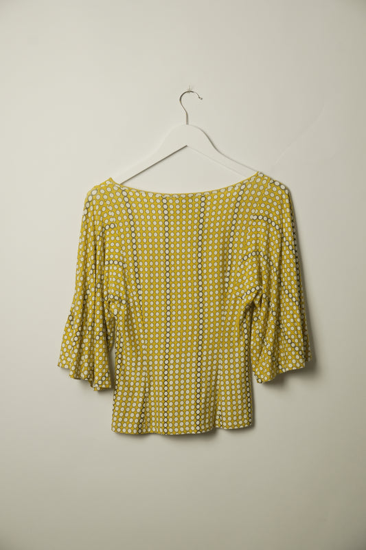Paul Smith Print Butterfly Bell Sleeve Top
