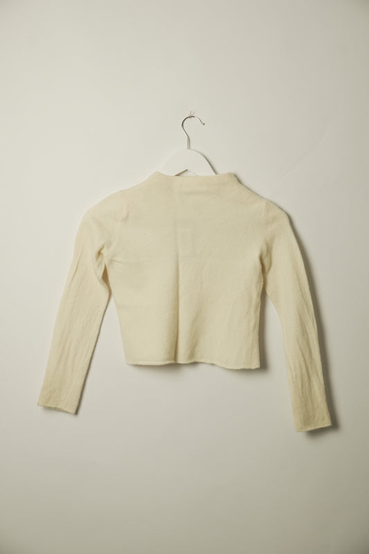 Sophie Merino Wool Knit Cream Ounce Pullover