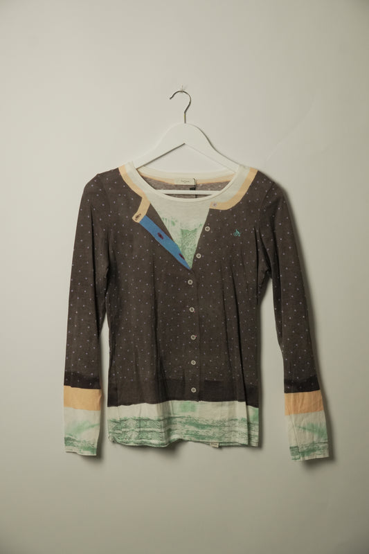 Paul smith Faux Print LS Tshirt