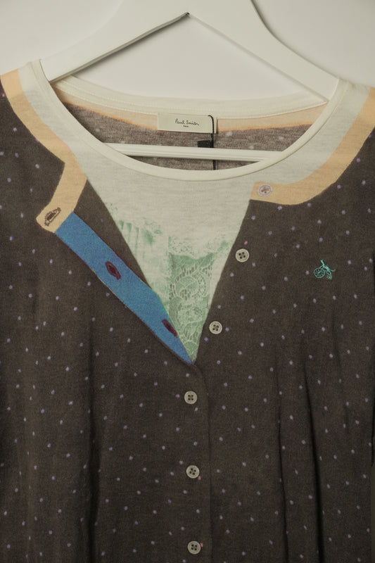 Paul smith Faux Print LS Tshirt