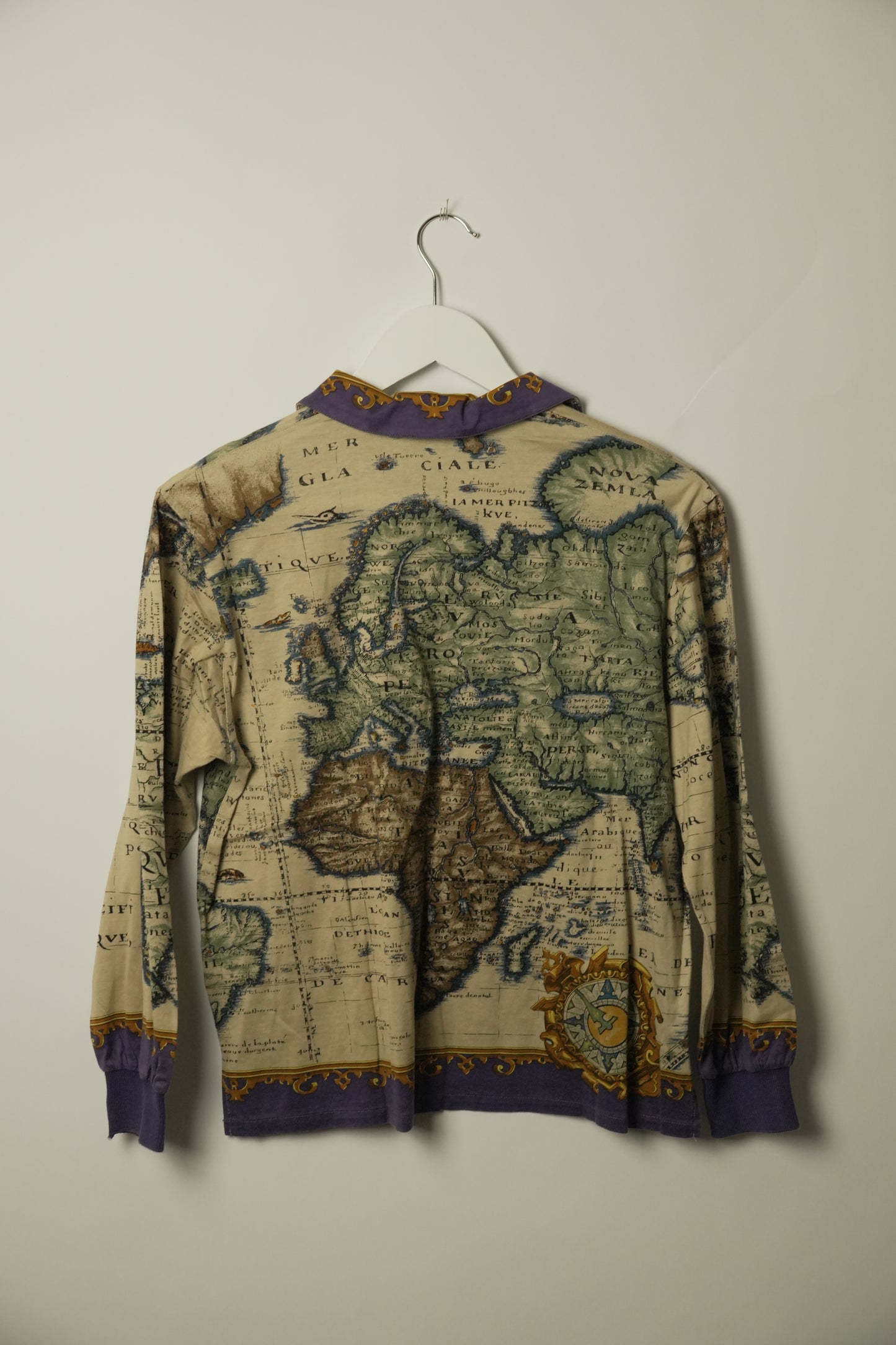 Christian Dior Sports World Map Polo Shirt, Size M