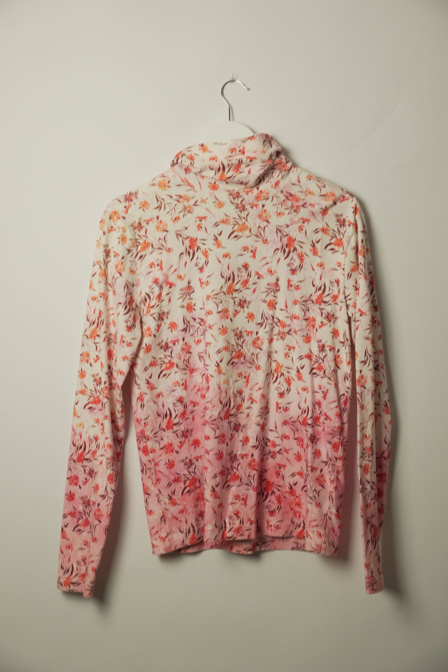 Acne Studios Floral Turtleneck LS Ombre Top