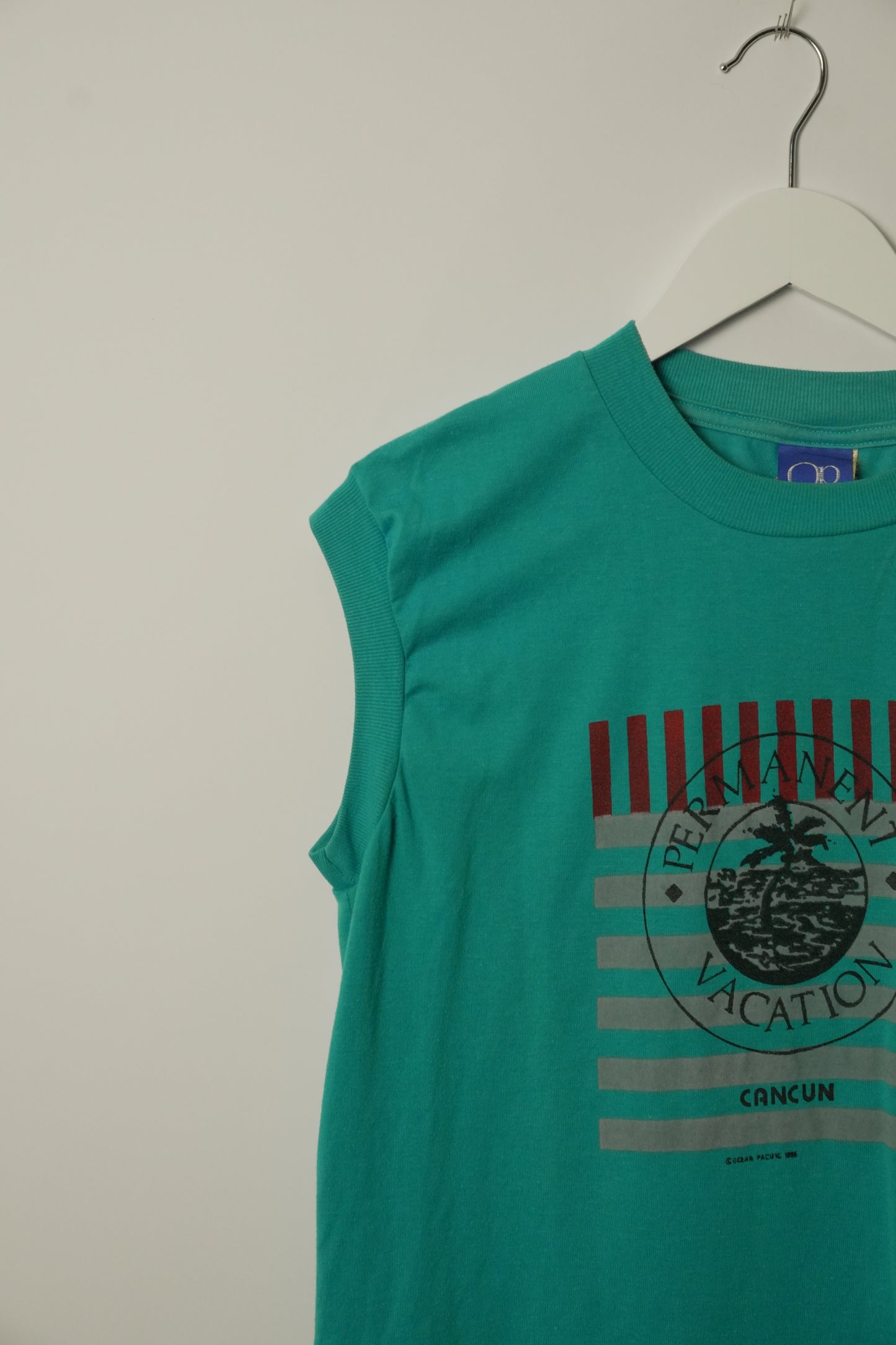 Permanent Vacation Cancun Aqua Sless Muscle Tee