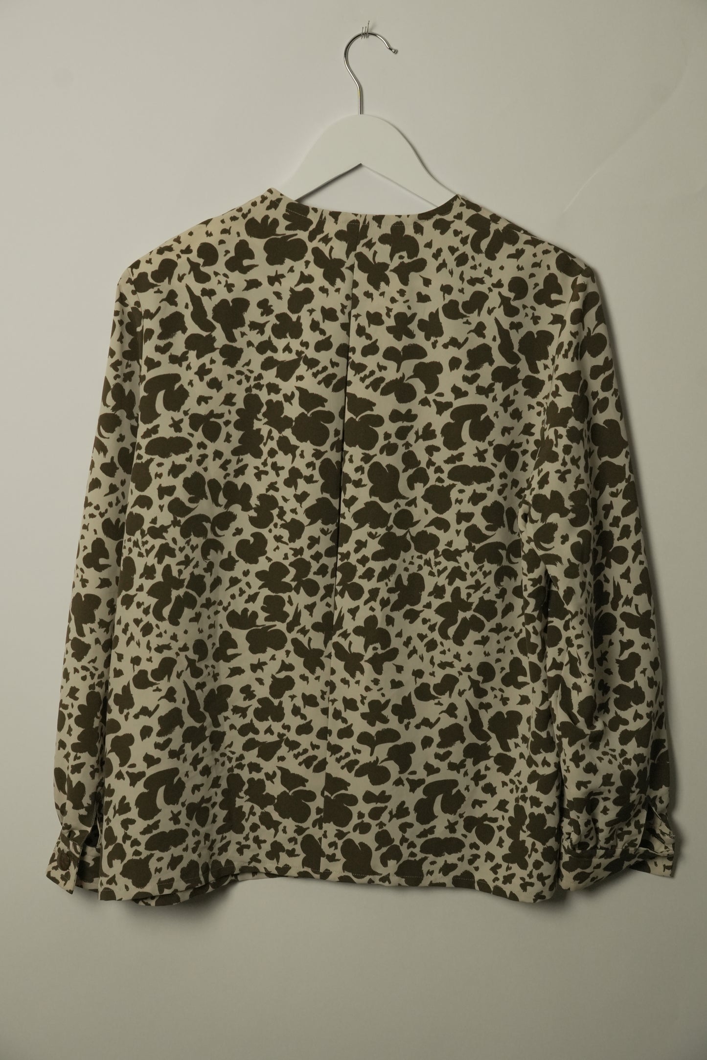 Givenchy Brown Floral Printed Button Down Blouse