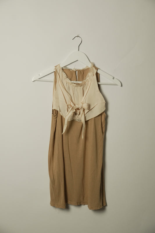 Prada Wool Bow Front Sless Peplum Top