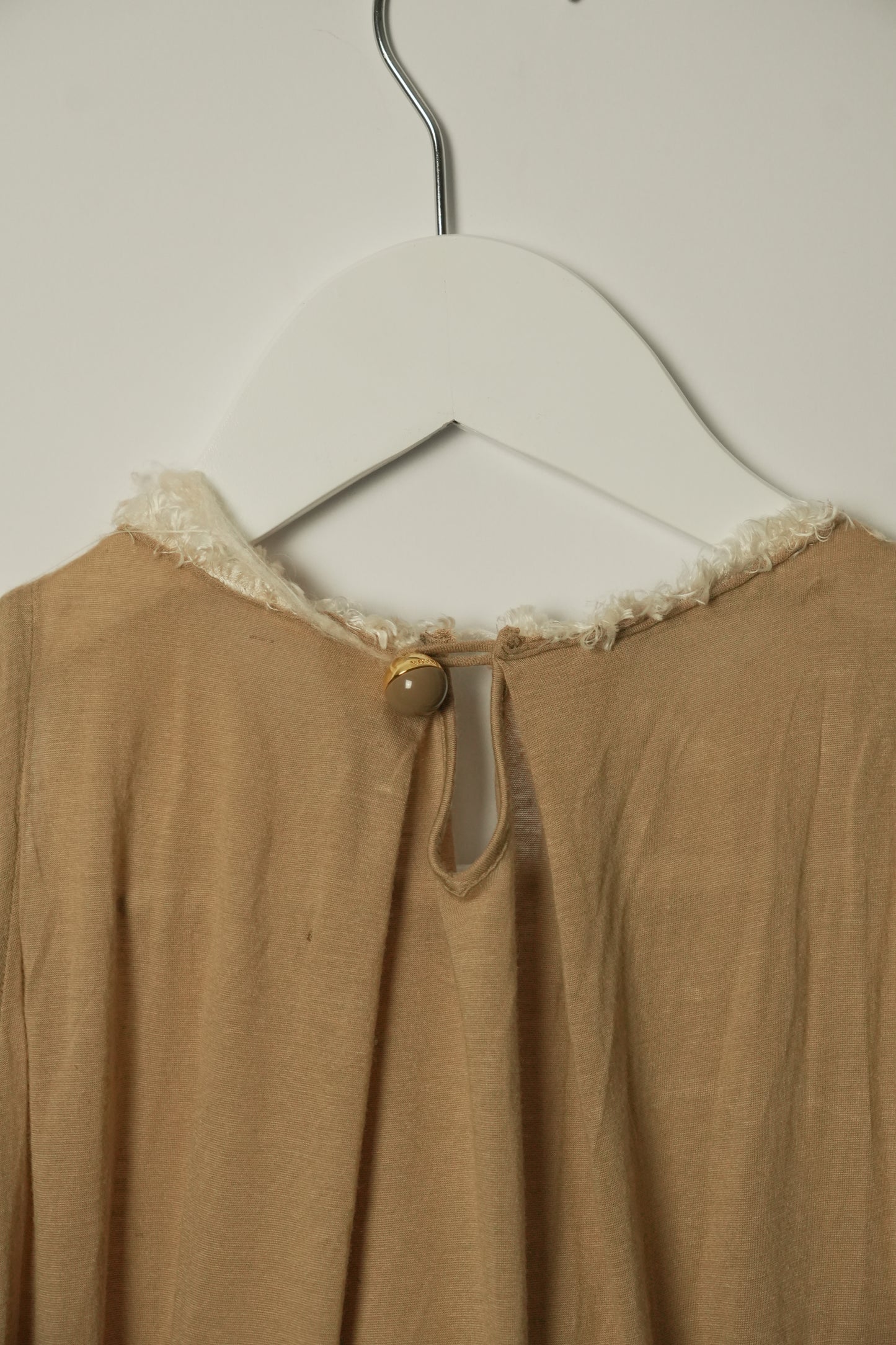 Prada Wool Bow Front Sless Peplum Top