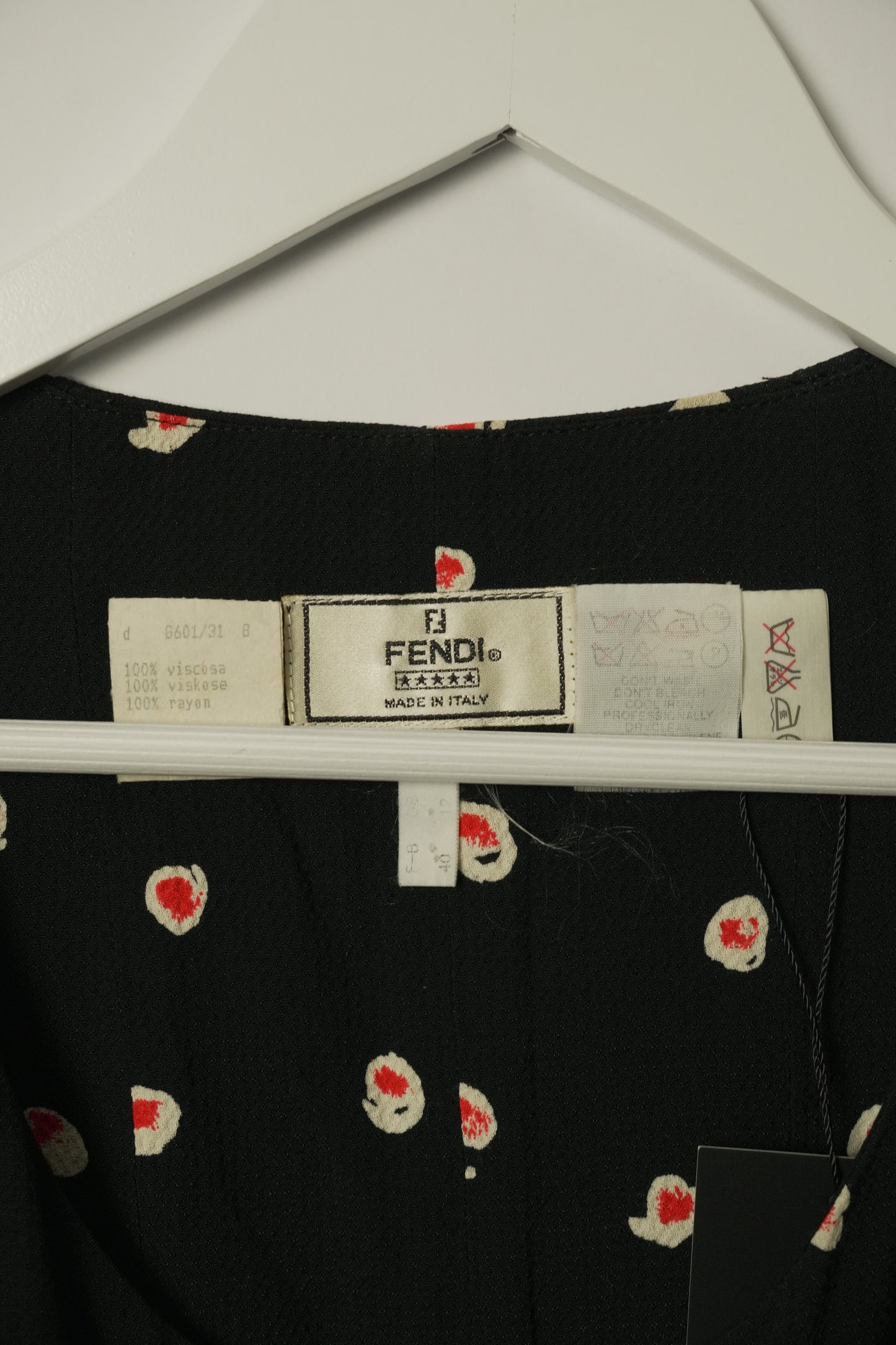 Fendi Print Pocket Double Breasted Crop Top