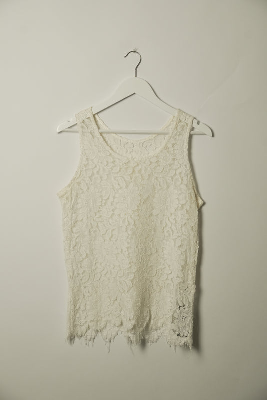 Yves Saint Laurent Lace Tank Top