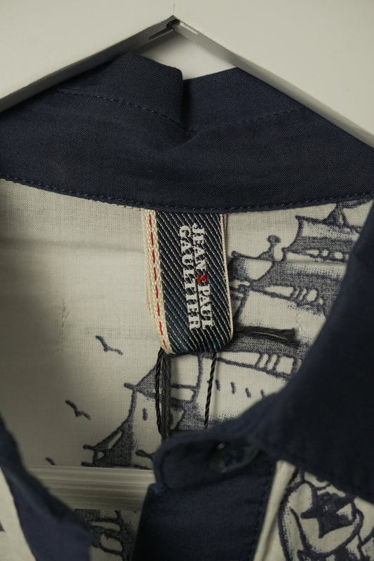 Jean Paul Gaultier BNWT Tattoo Motif Button Down SS Shirt