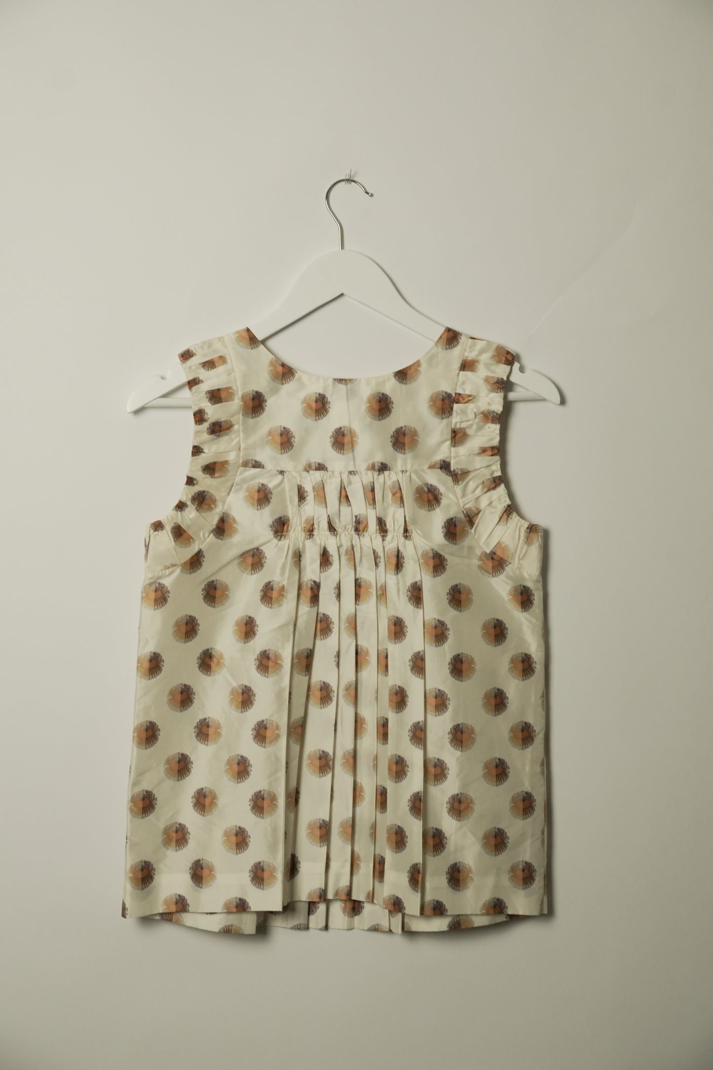 Chloe Polka Dot Silk Sless Top