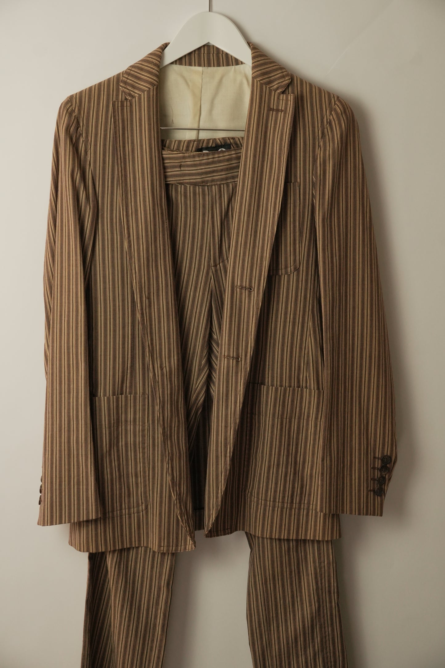 Dolce & Gabbana Striped Pants Blazer Suit Set