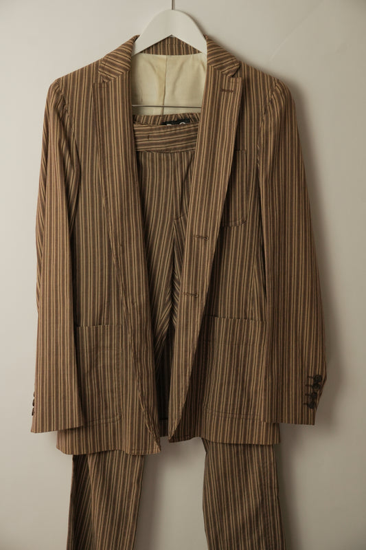 Dolce & Gabbana Striped Pants Blazer Suit Set