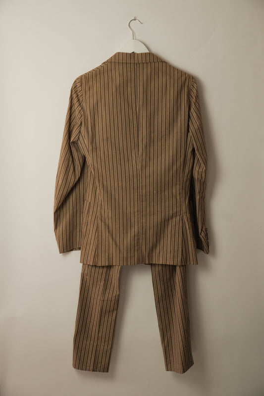 Dolce & Gabbana Striped Pants Blazer Suit Set