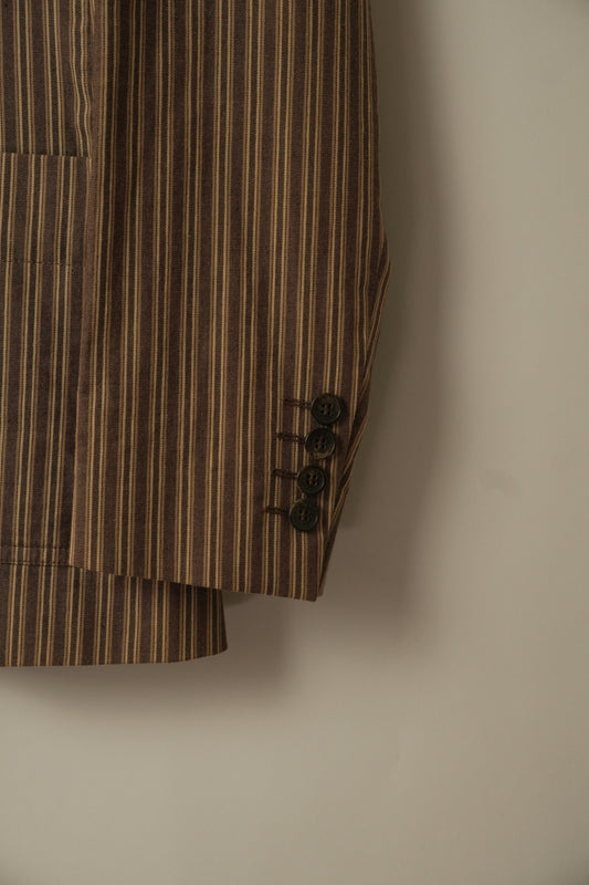 Dolce & Gabbana Striped Pants Blazer Suit Set
