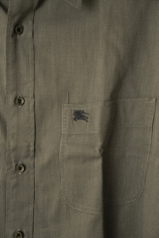 Burberry Checkered Mens LS Button Down Shirt