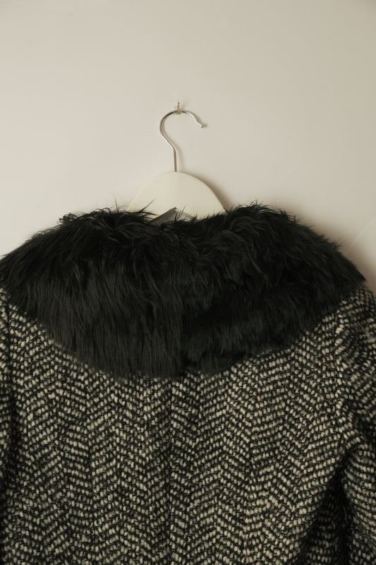 Dolce & Gabbana Wool Tweed Penny Lane Coat Sz 38