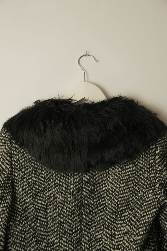 Dolce & Gabbana Wool Tweed Penny Lane Coat Sz 38