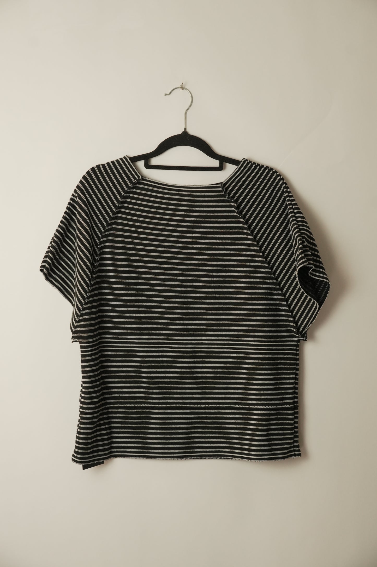 Issey Miyake APOC Striped Raglan Knit SS Top