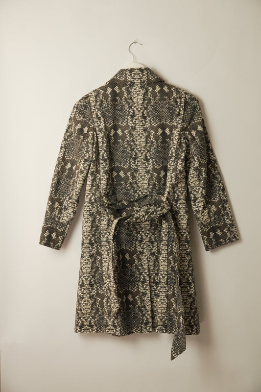 Marc Jacobs Snakeskin Cotton Trench Coat