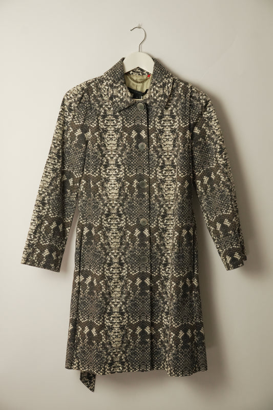 Marc Jacobs Snakeskin Cotton Trench Coat