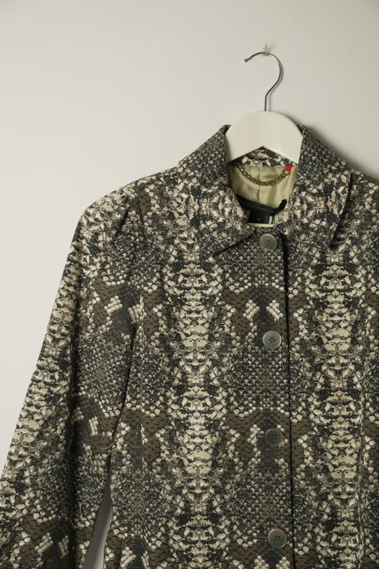 Marc Jacobs Snakeskin Cotton Trench Coat