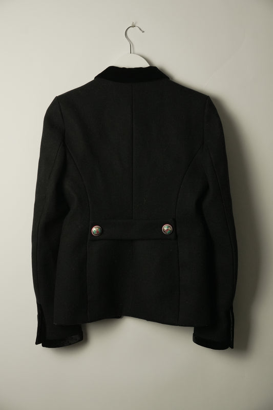 Balenciaga Tailored Blazer w Silver Buttons Sz40