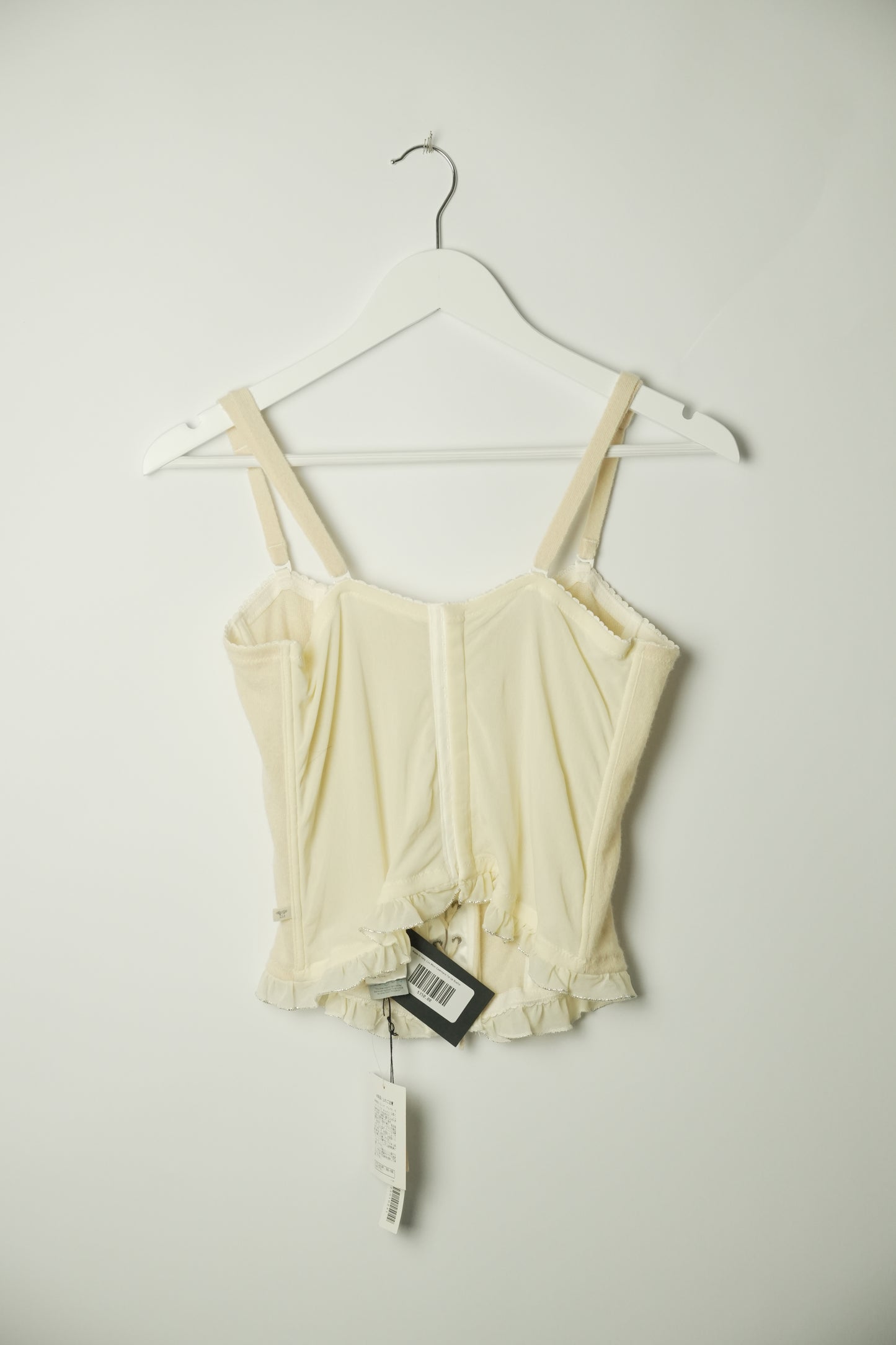 Made In Italy, Lux Wool Cashmere Tie Up Bustier