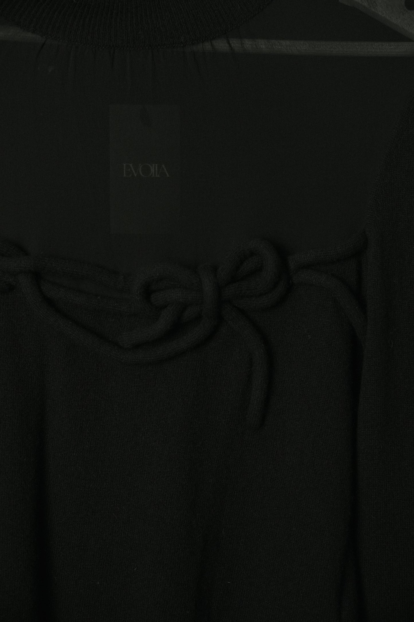 Red Valentino Sheer LS Turtleneck Bow Knit