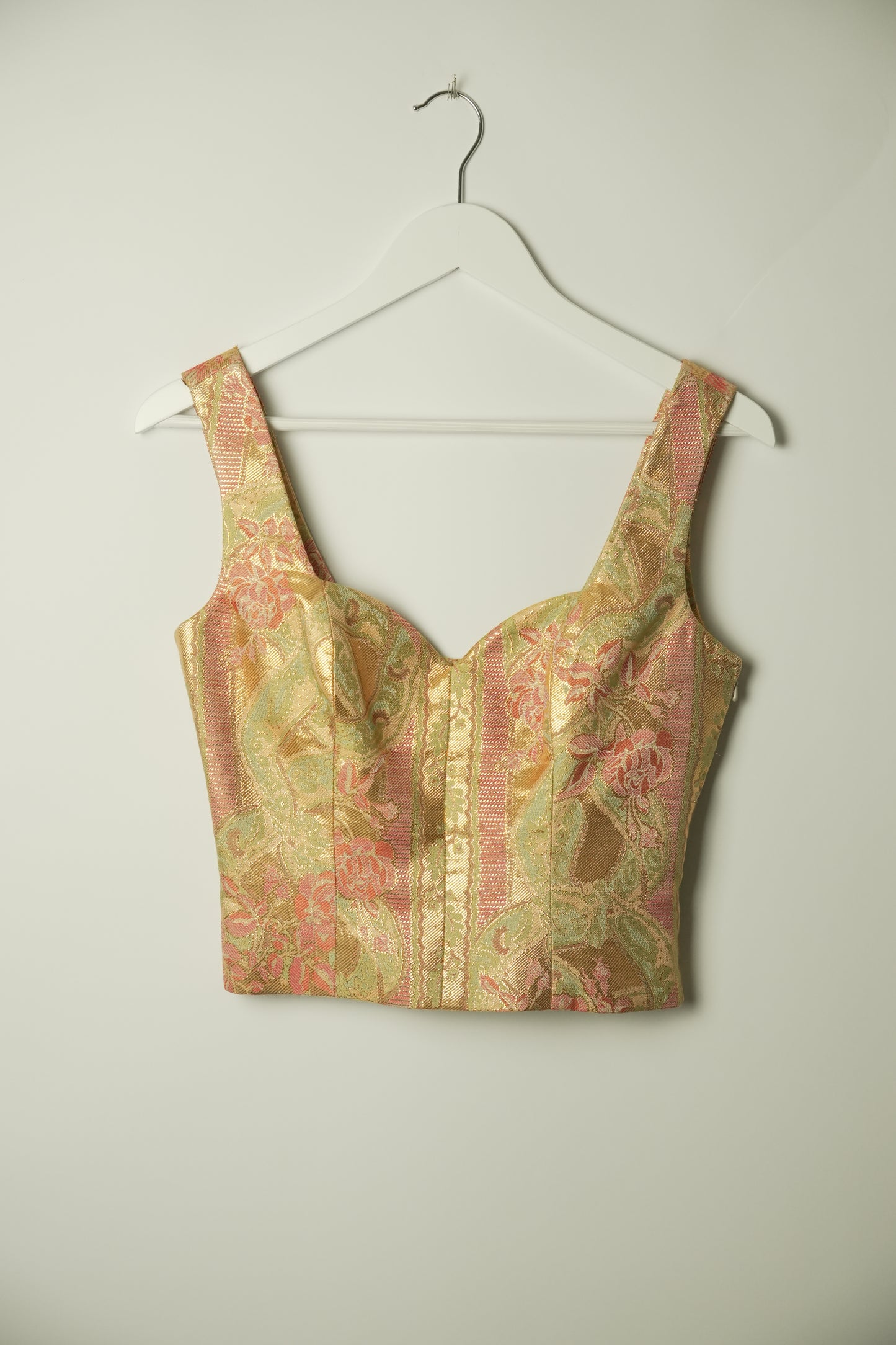 Christian Dior Baroque Metallic Corset Top