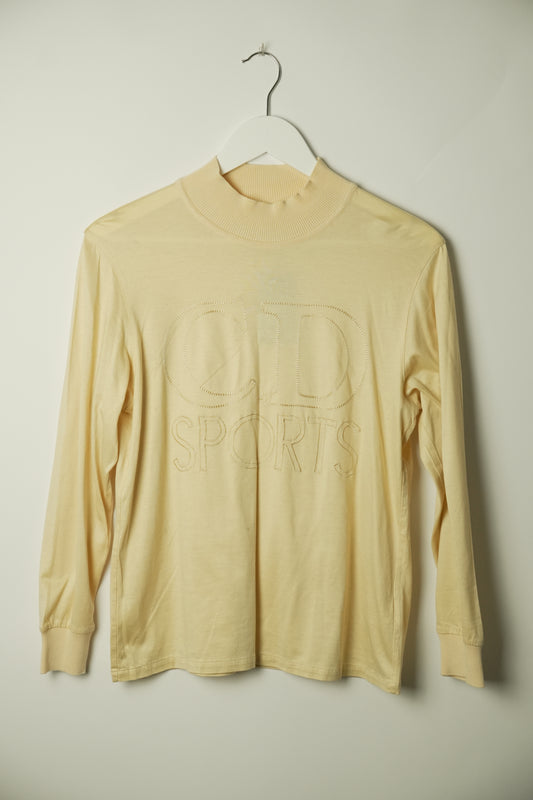 Christian Dior Sport LS Logo Mock Neck Top