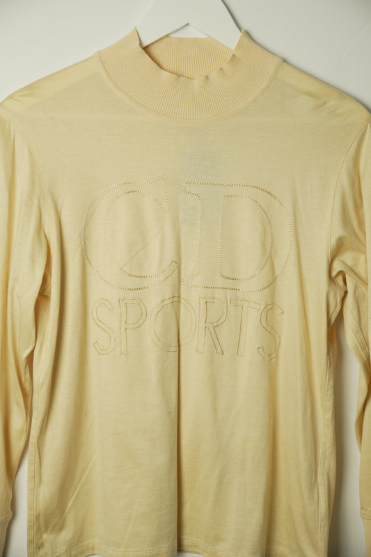 Christian Dior Sport LS Logo Mock Neck Top