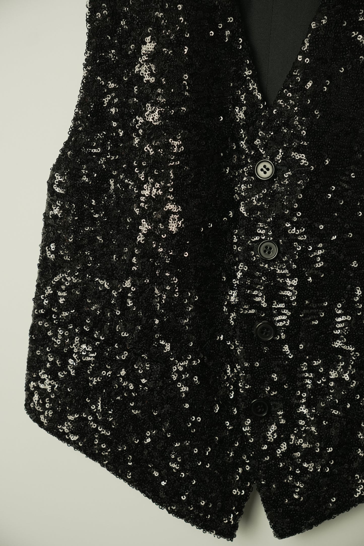 Yves Saint Laurent Sequin Black Vest XS
