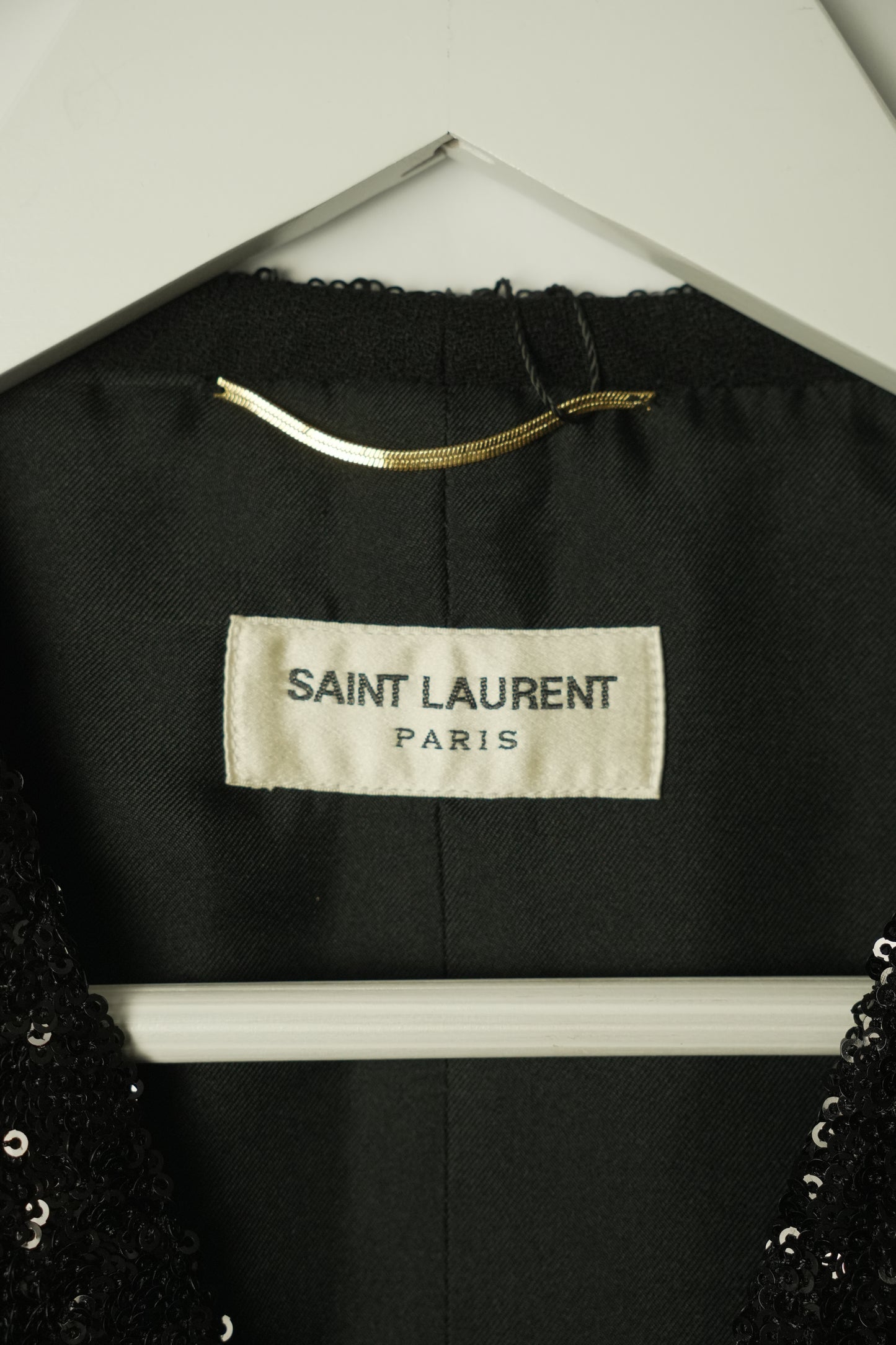 Yves Saint Laurent Sequin Black Vest XS