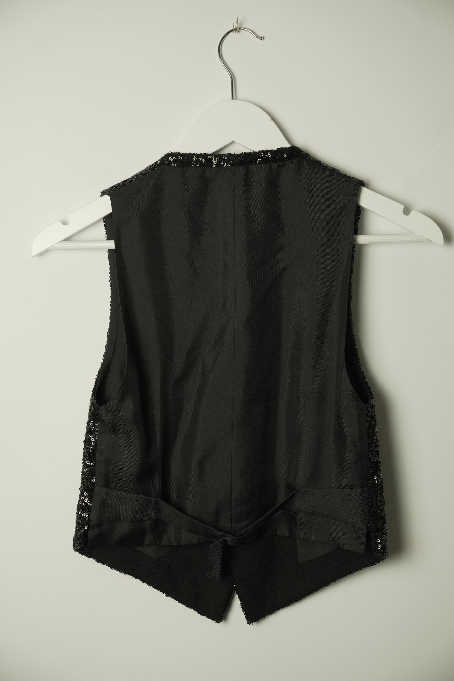 Yves Saint Laurent Sequin Black Vest XS