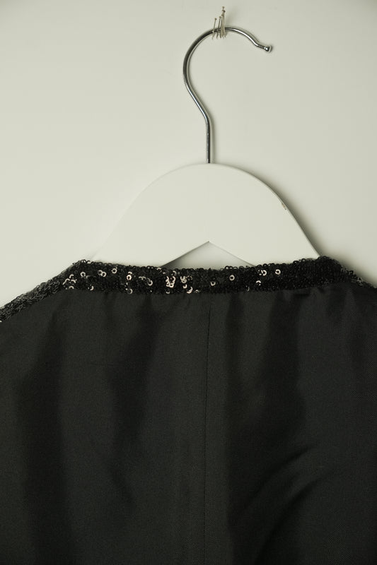 Yves Saint Laurent Sequin Black Vest XS