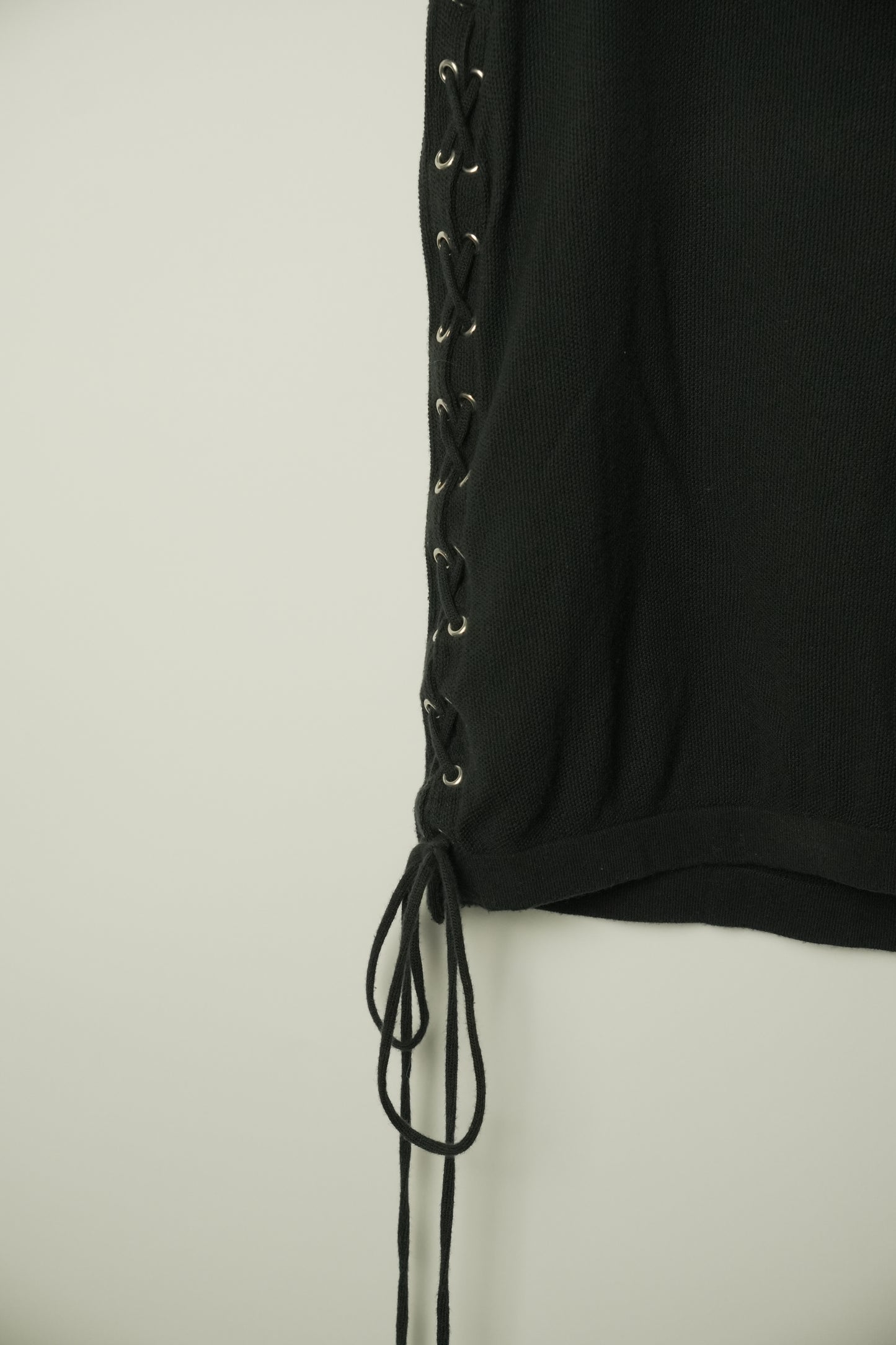 Courreges Logo Lace Down Tank Top