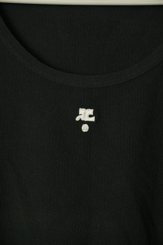 Courreges Logo Lace Down Tank Top
