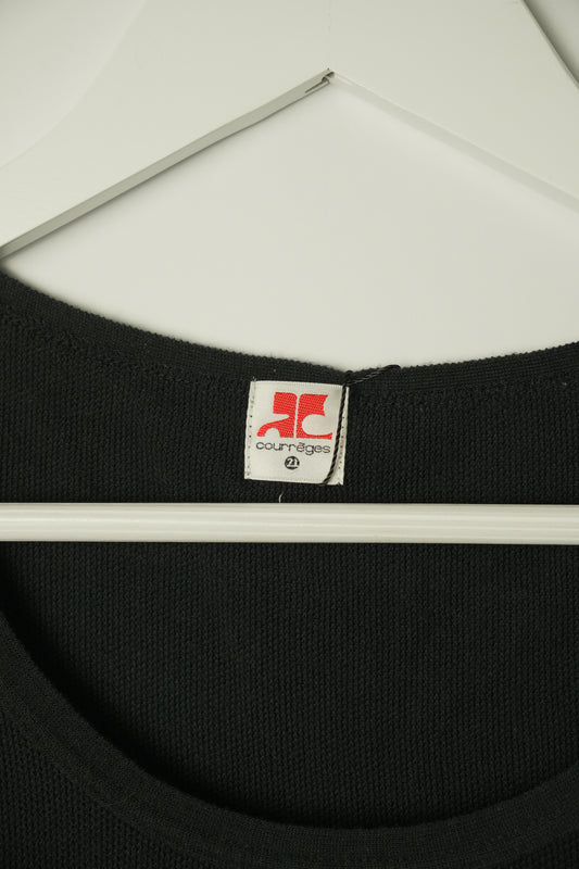 Courreges Logo Lace Down Tank Top